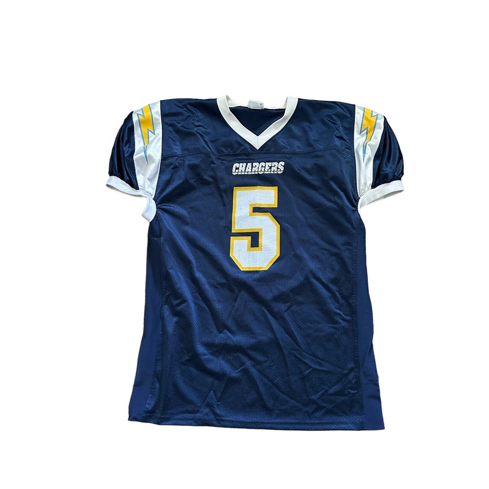 Chargers Jersey Made By Evans Team wear #5 Excellent Condition Size Large